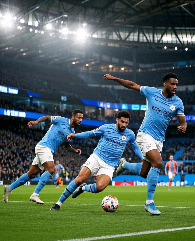 曼城中场传球绝佳带动球队奔袭 曼城中场传球绝佳带动球队奔袭