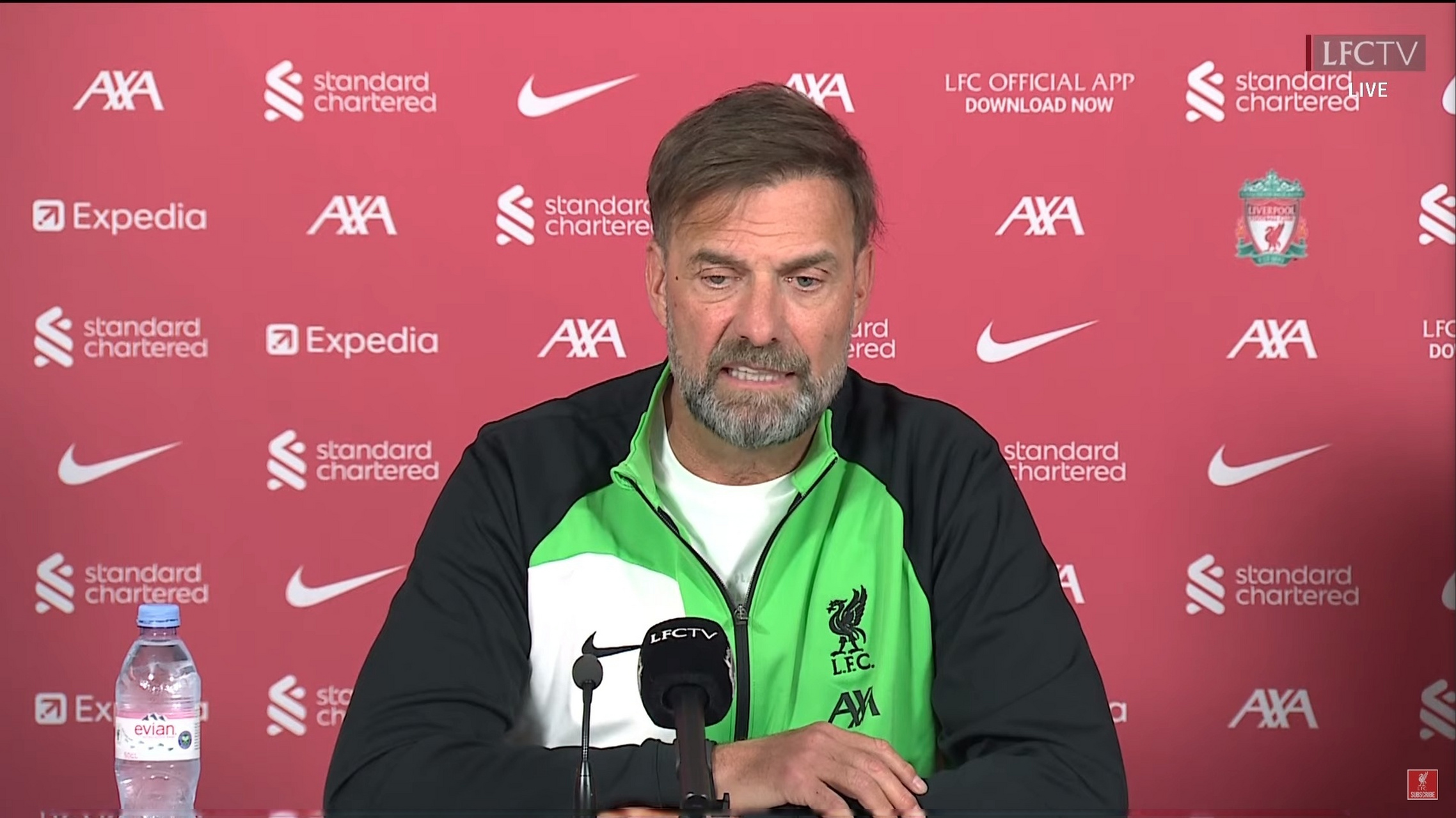 利物浦主帅克洛普：我们将全力以赴迎战对手