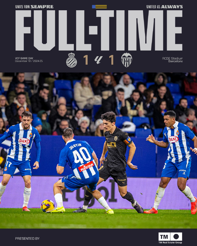 瓦伦西亚连续四场不败,状态大好 瓦伦西亚连续四场不败,状态大好